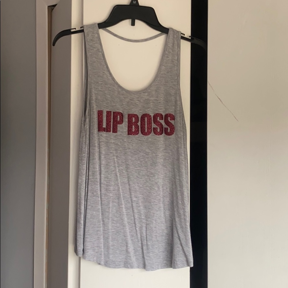 Lip boss tank top - size medium